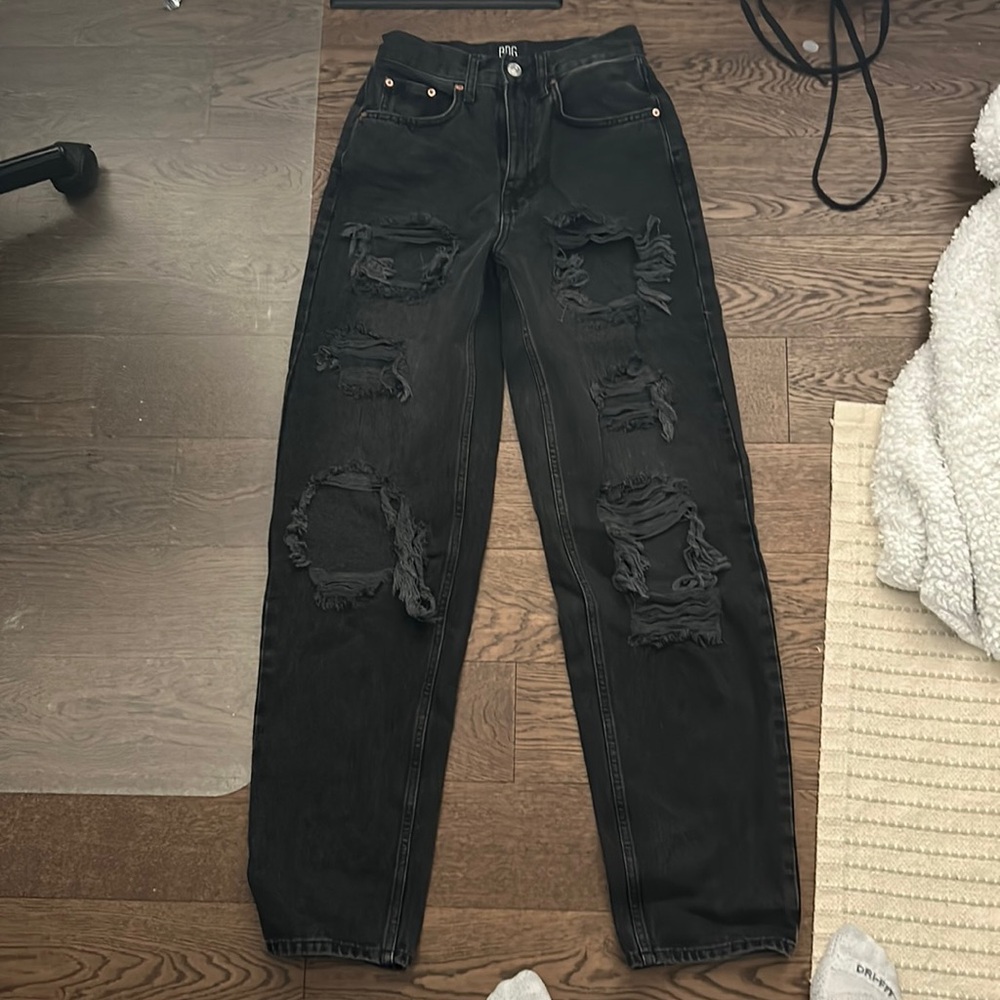 BDG high rise baggy ripped